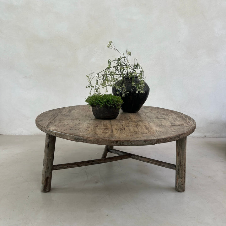 Round Antique Coffee Table | Melrose