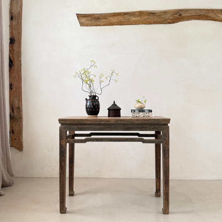 Antique Small Elm Console Table | Isla