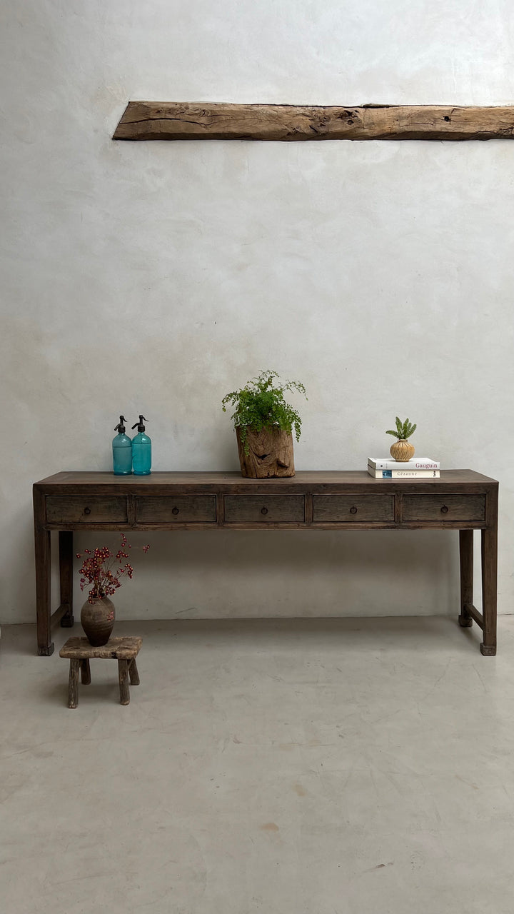 Narrow Antique Console Table