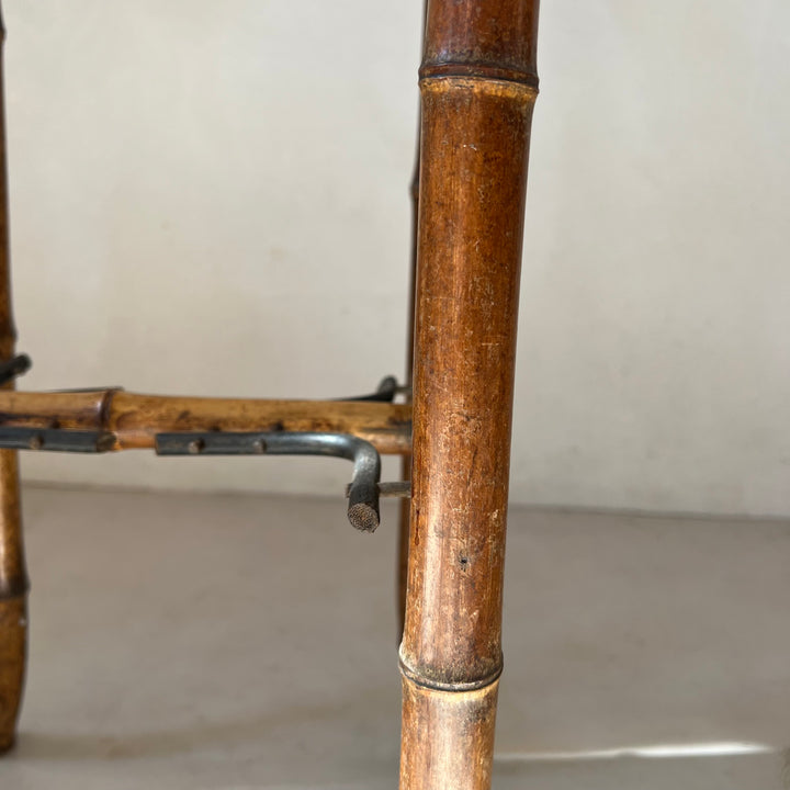 Vintage bamboo side table
