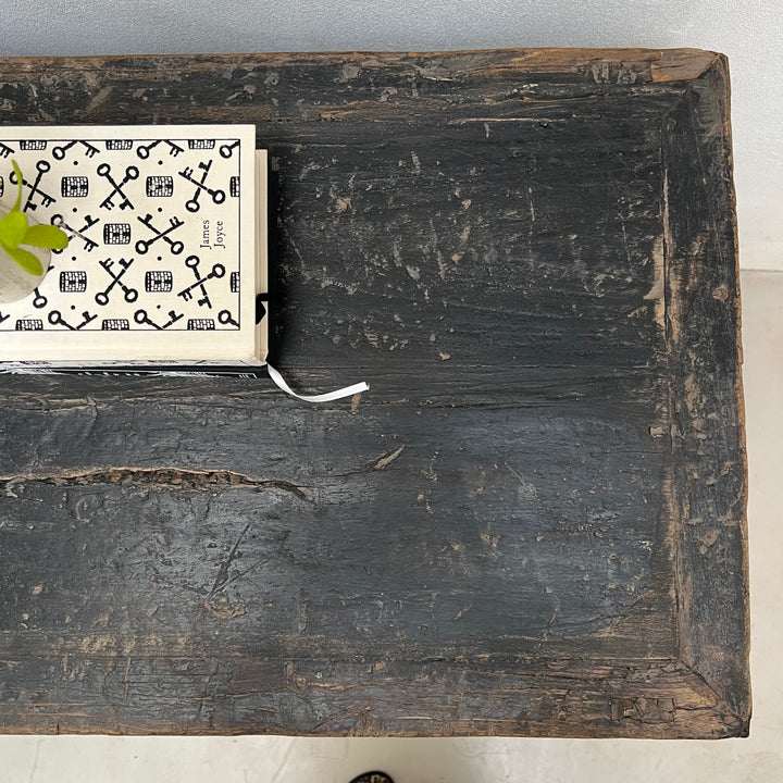 Antique elm rustic black shop counter | Jackson
