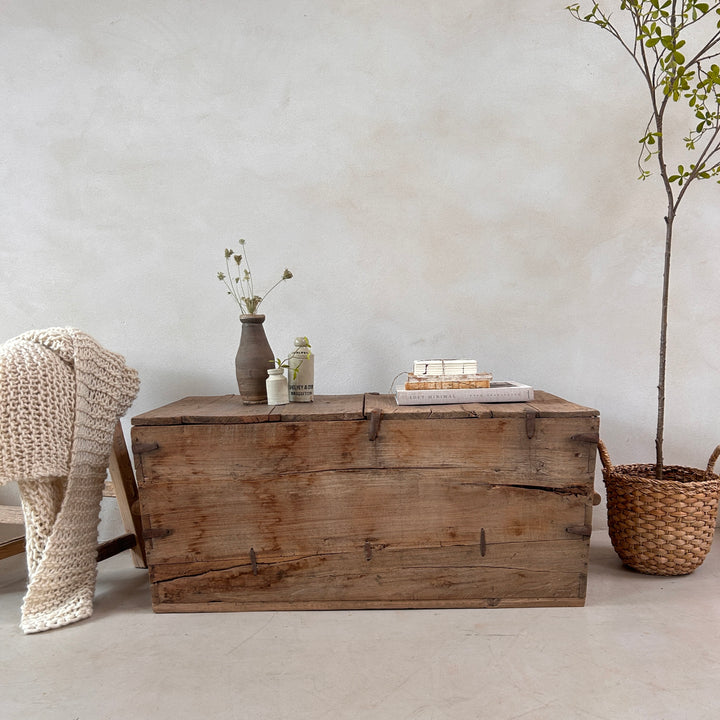 Antique Teak Blanket Box | Edward
