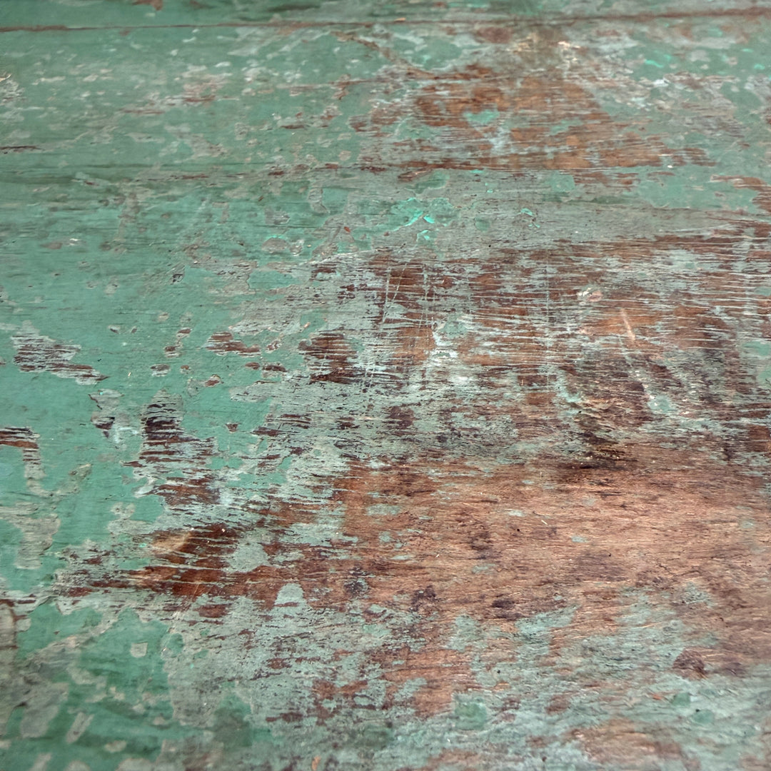 Antique Turquoise Painted Blanket Box | Compton