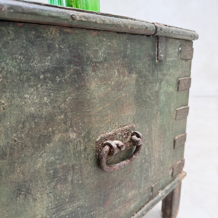 Antique Dark Green Blanket Box | Clandon