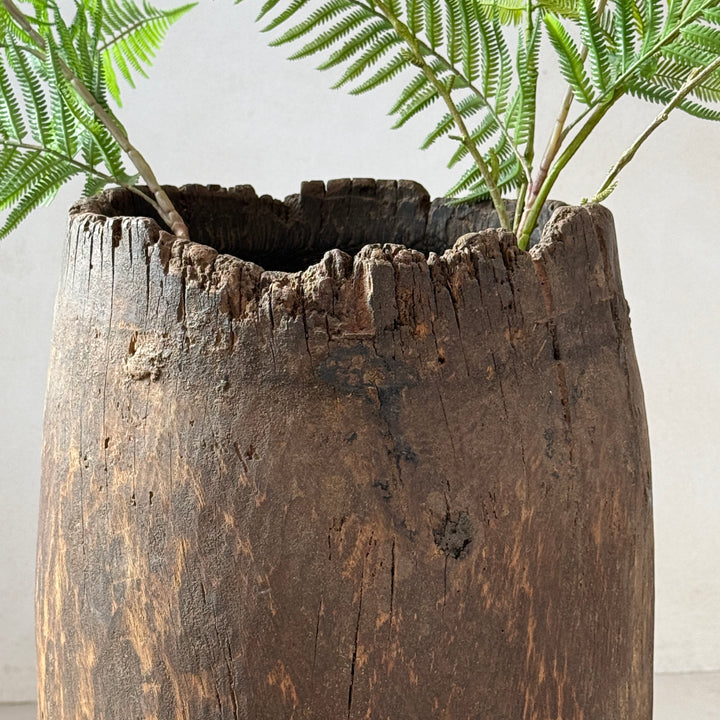 Antique African Wooden Grain Pot