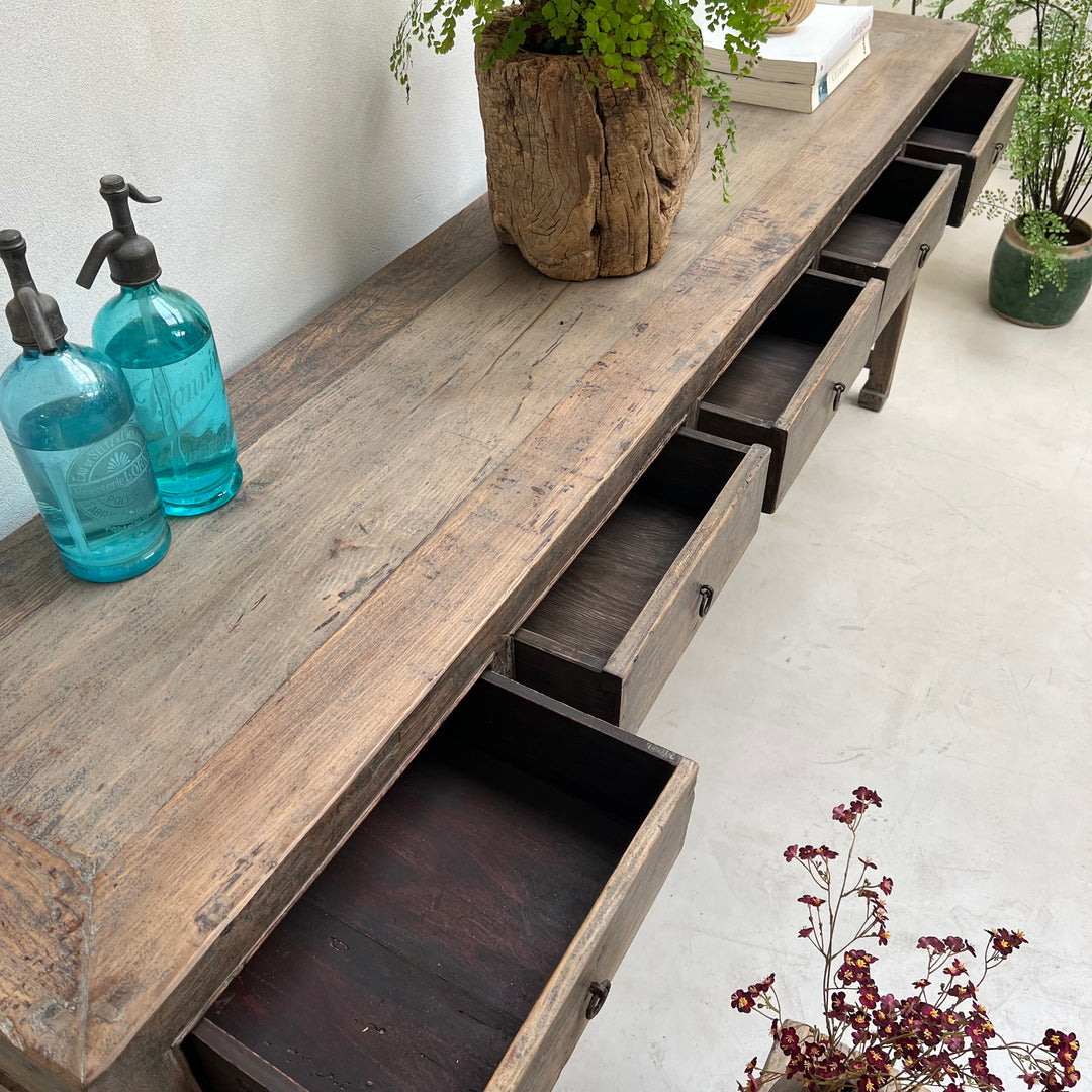 Narrow Antique Console Table