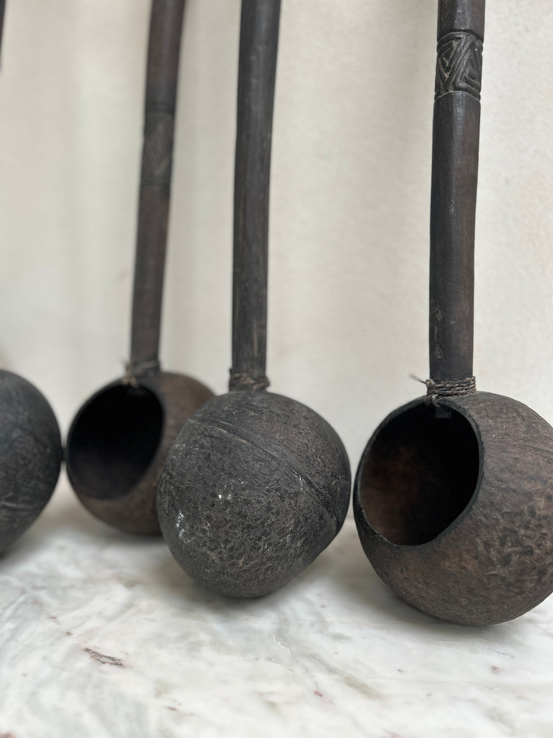 Antique Tribal Coconut Wooden Ladle