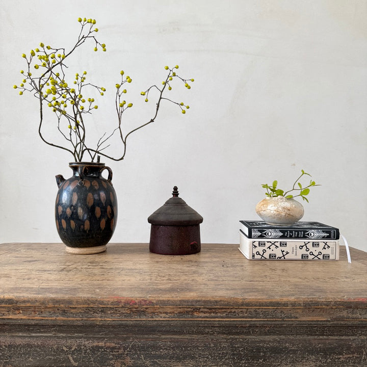 Antique Small Elm Console Table | Isla