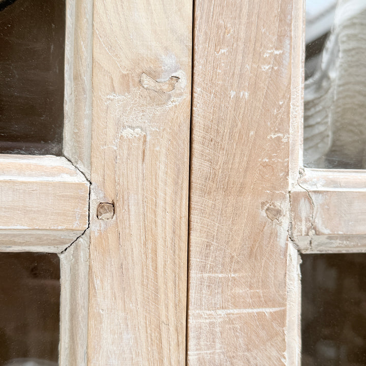 Reclaimed Whitewashed Glazed Cabinet | Solid Wood Dresser Willow