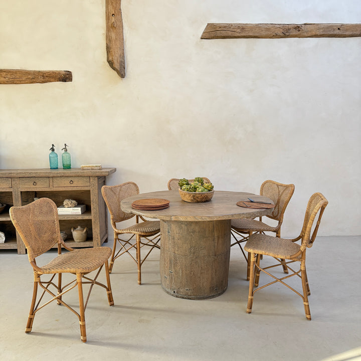 Rustic Timber Round Dining Table | Harrogate