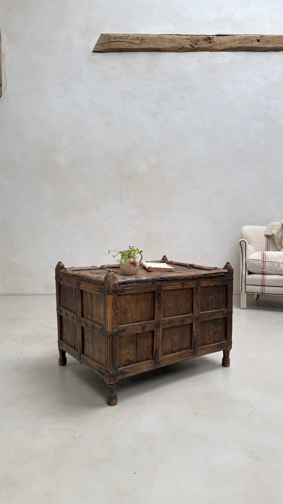 Ancient Wooden Merchants Chest | Wittering