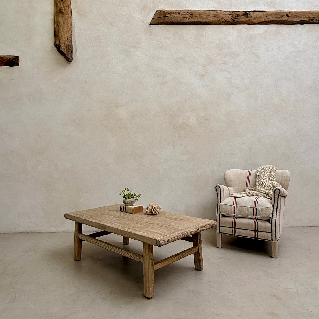 Reclaimed coffee table pale wood | Cotswolds