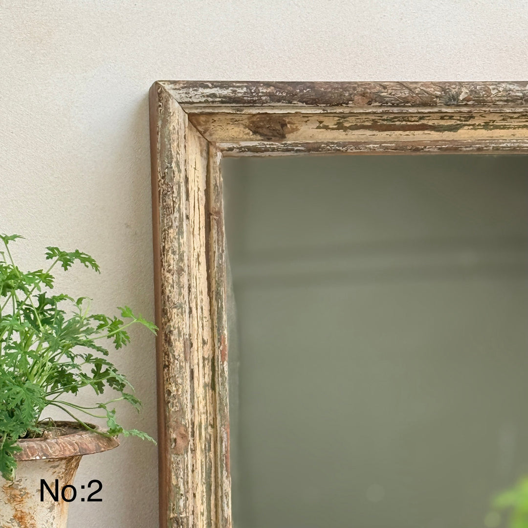 Vintage Reclaimed Architectural Square Wall Mirror | Ashley