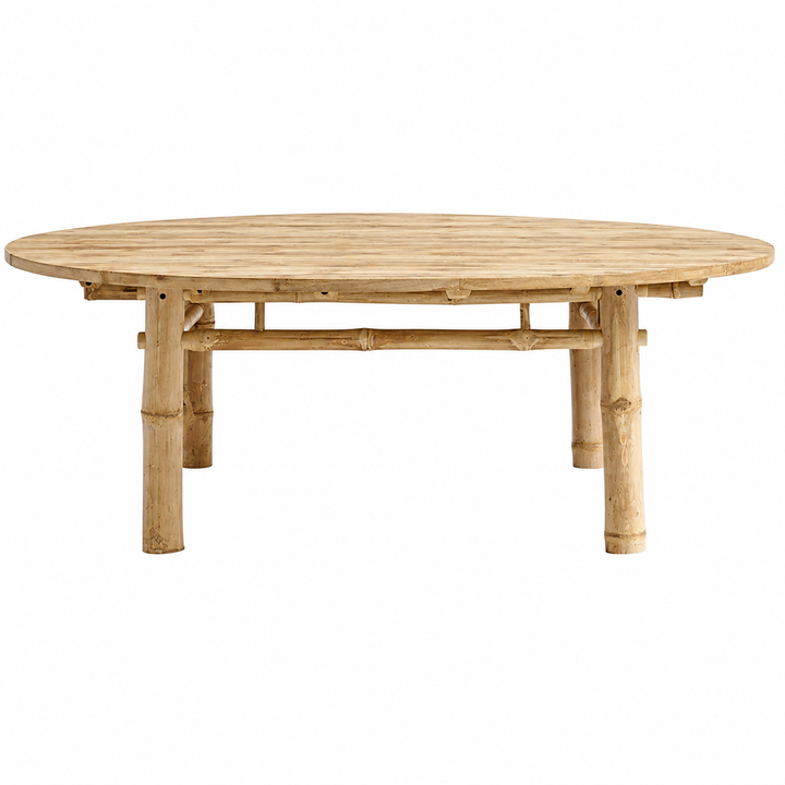 Bamboo Round Garden Coffee Table