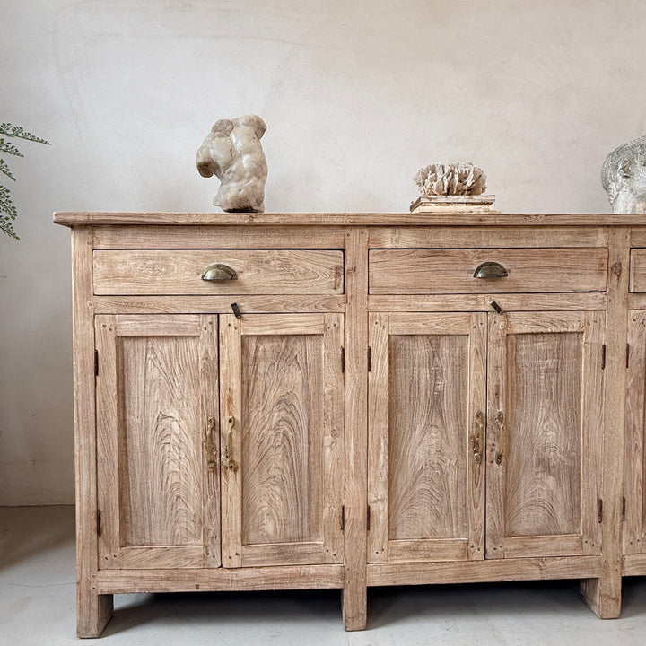 Vintage Whitewashed School Laboratory Cupboard – Albert