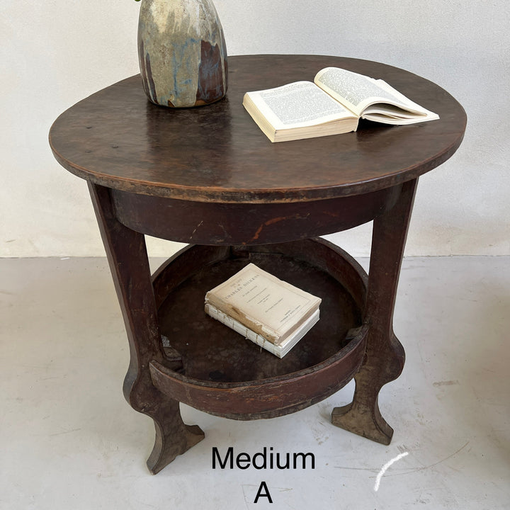 Antique African Round Side Table