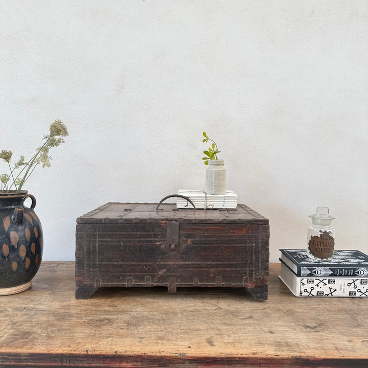 Antique Indian Teak Merchant’s Box | Ishani