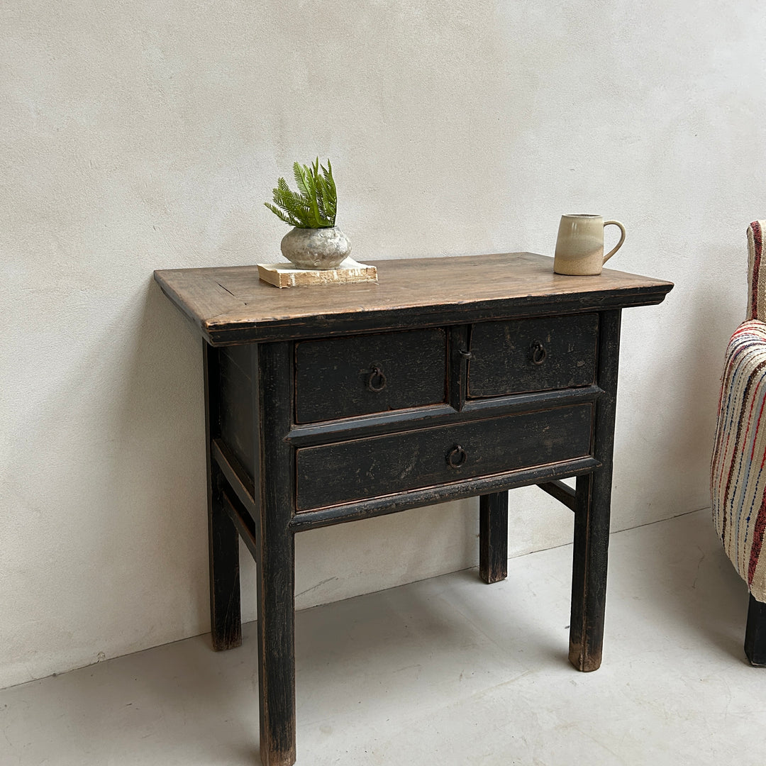 Antique Black Console Table | Snowshill