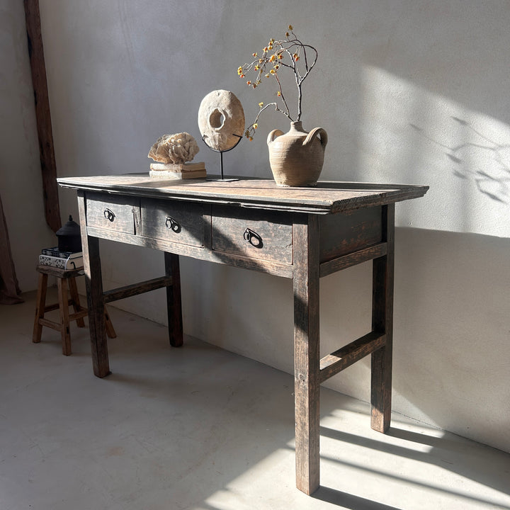 Antique Elm Console Table | Monkton