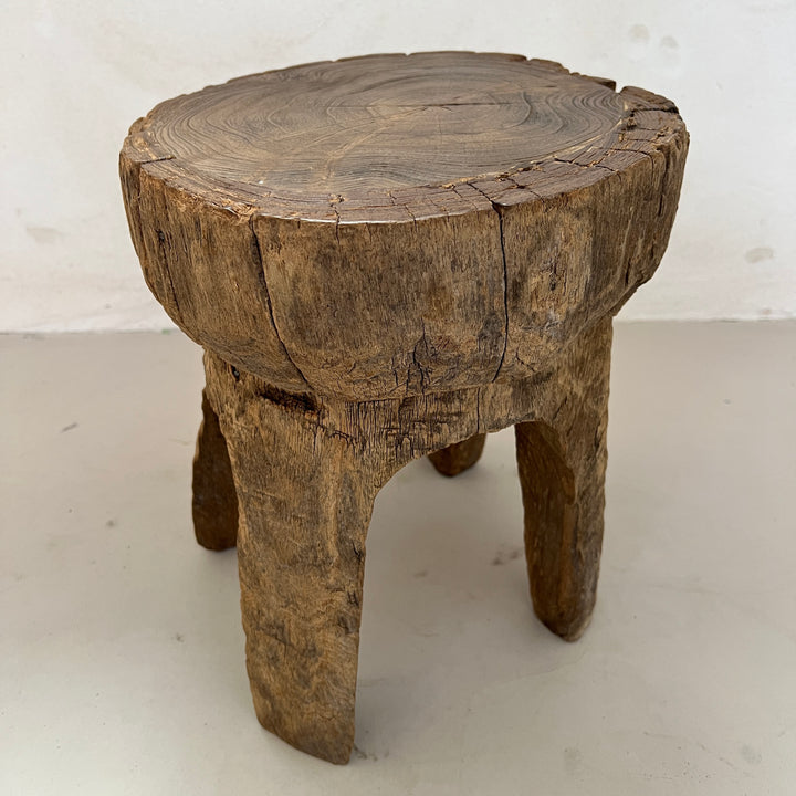 Tree Trunk Stool Side Table