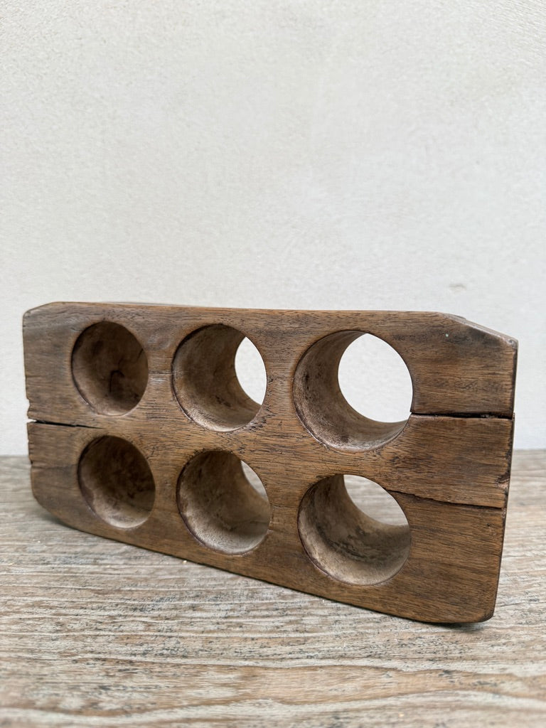 Antique Indonesian Teak Sugar Mould | Primitive Wooden Object
