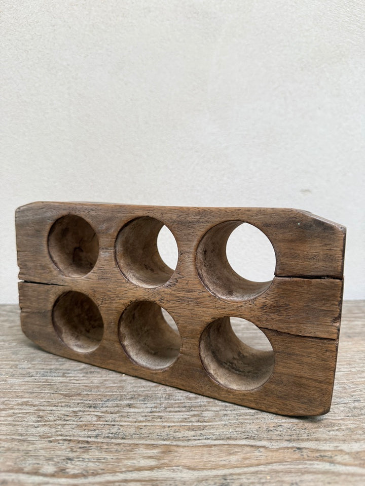 Antique Indonesian Teak Sugar Mould | Primitive Wooden Object
