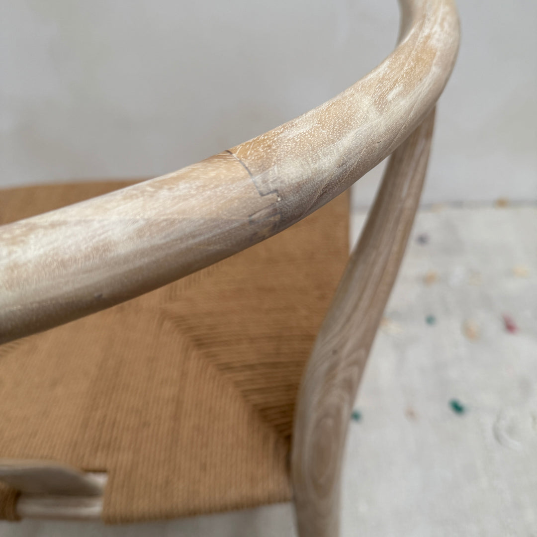 Whitewashed Danish dining chair