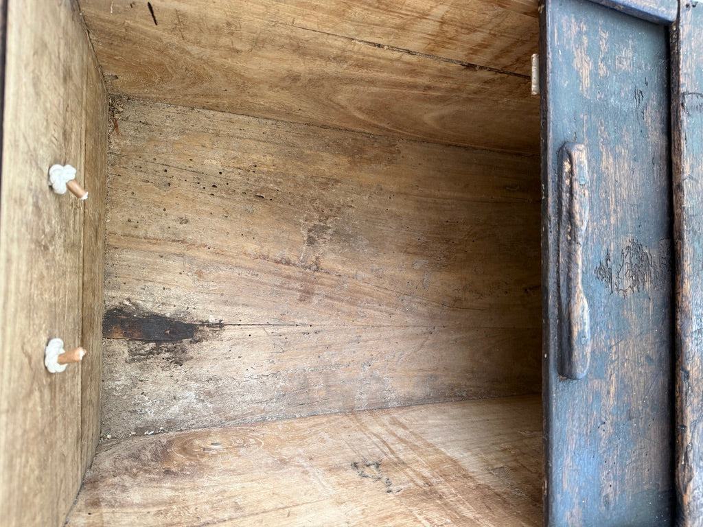 Antique Dark Wood Blanket Box | Toby