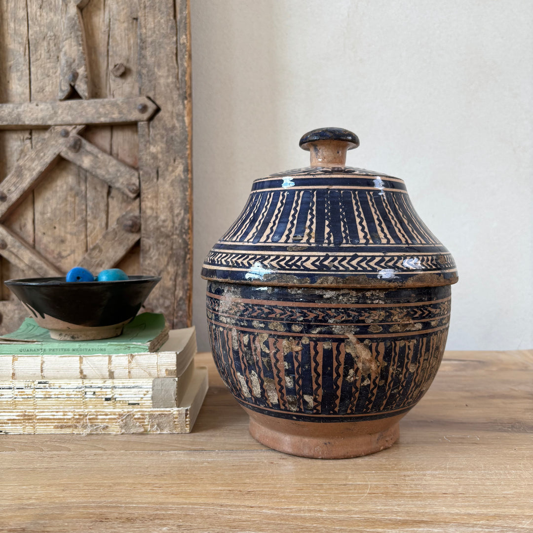 Antique Moroccan Safi Jubbaha Pot | Menna