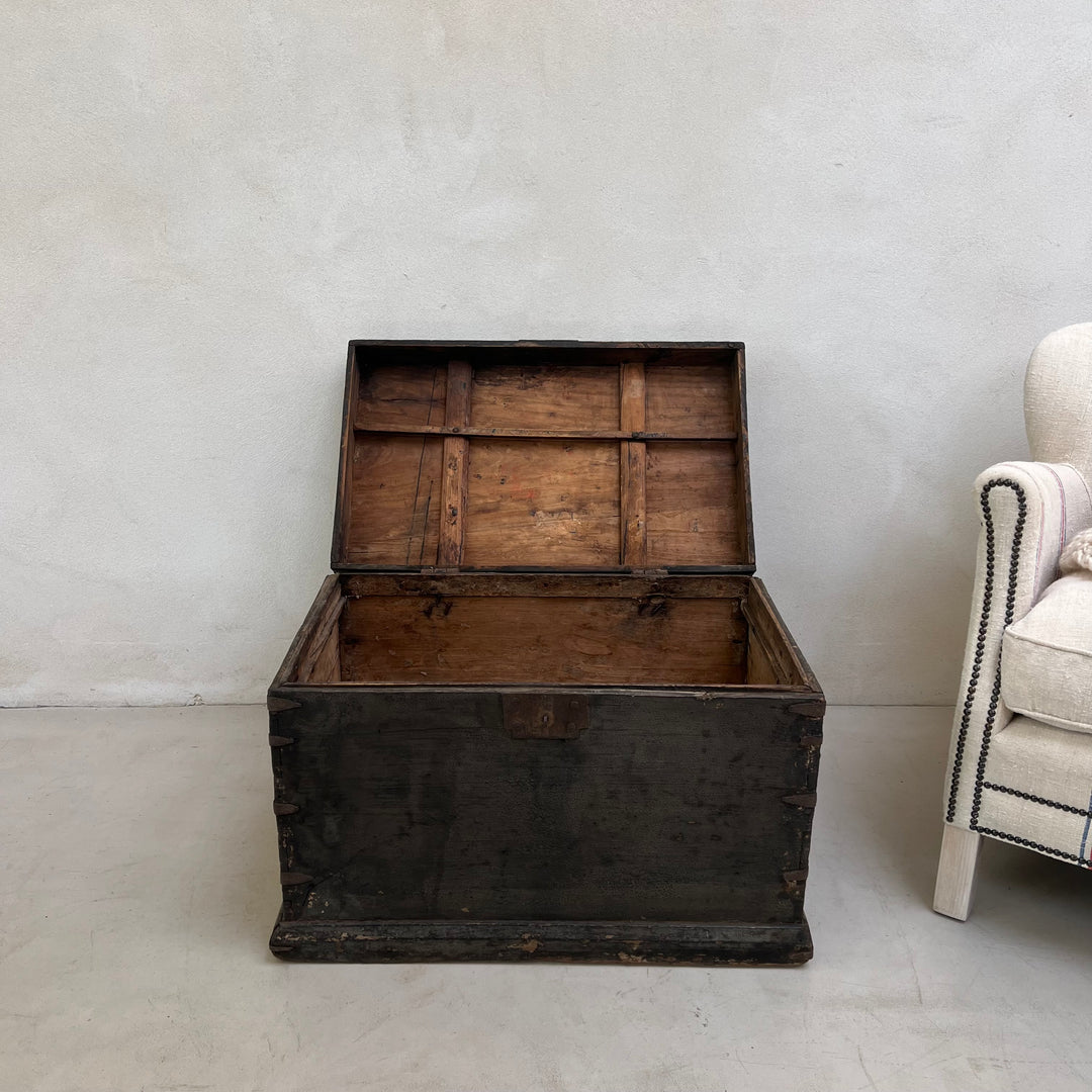 Antique Black Blanket box | Bexhill