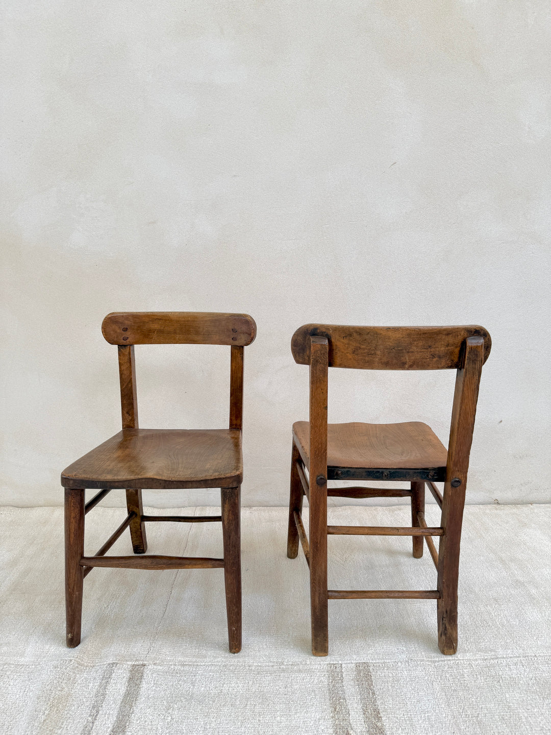 Antique Victorian Oak Children&
