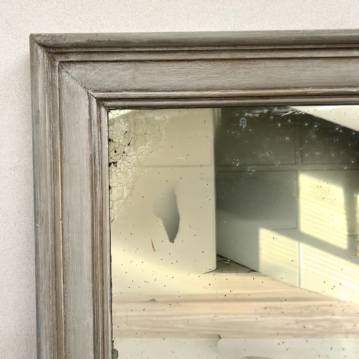 Antique Grey French Fox Mirror Aimee