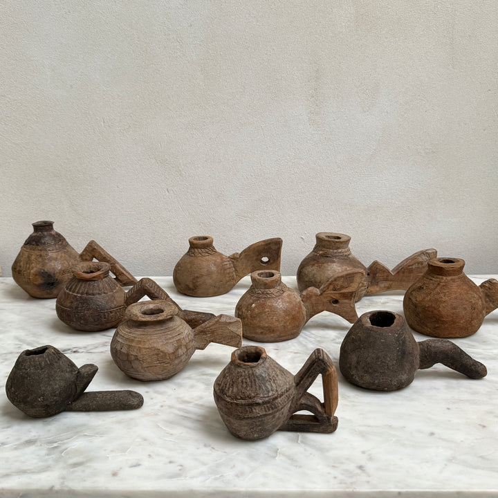 Antique Decorative Indian Wooden pot