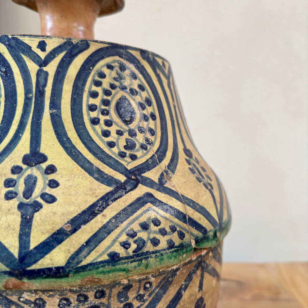 Antique Moroccan Safi Jubbaha Pot | Safi