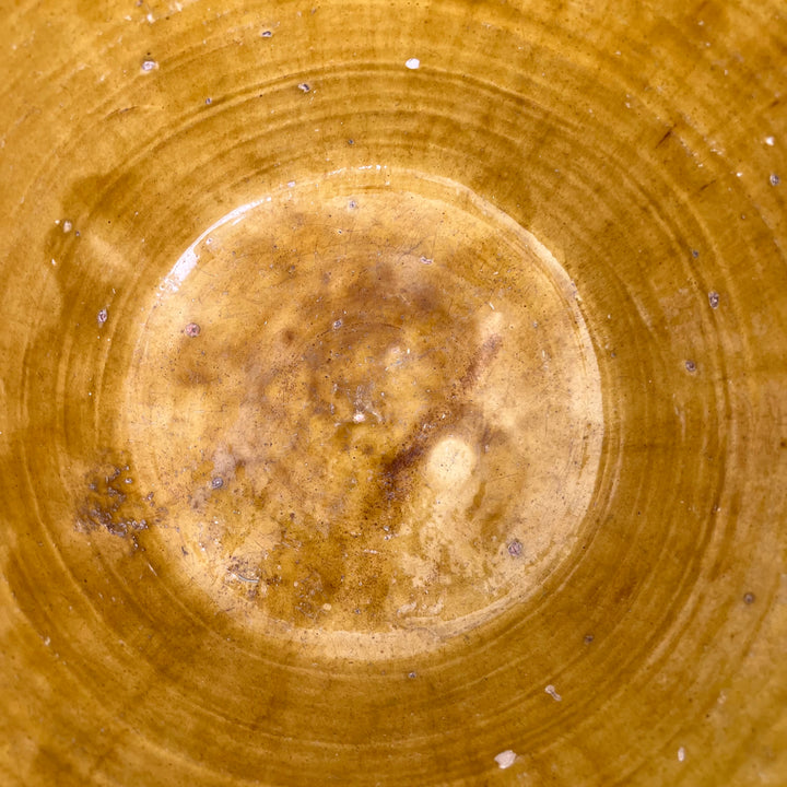 Antique pale ochre passata bowl