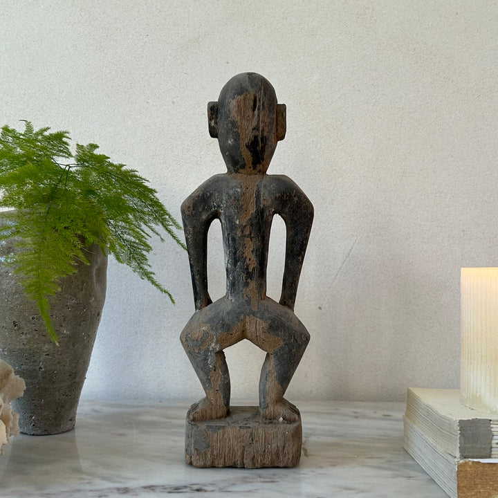 Antique Wooden Monkey Statue Hendra