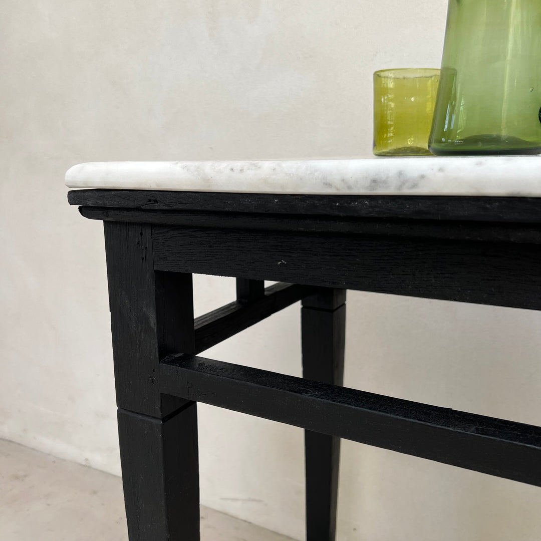 Vintage Marble Top Console Table | Cliffe