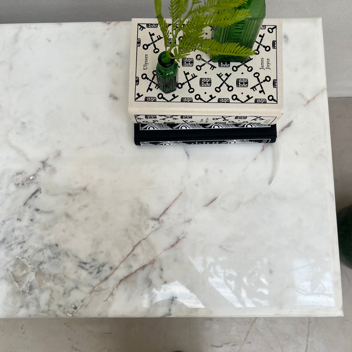 Vintage Marble Top Console Table | Cliffe