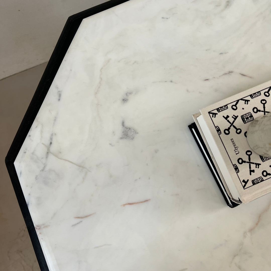 Antique Hexagonal Marble Top Side Table | Balvaird