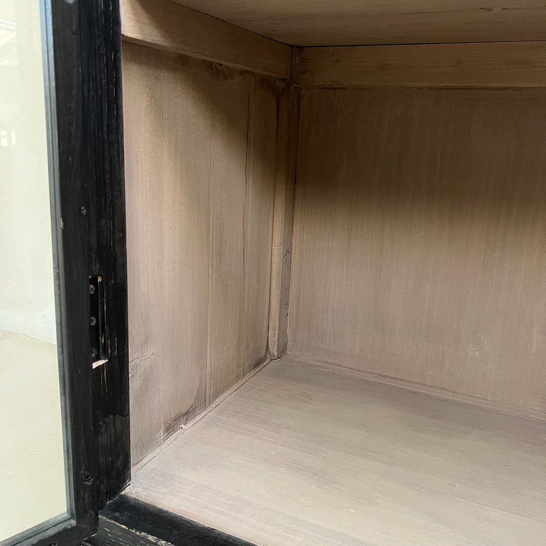 Glass Glazed Black Cabinet | Cookham