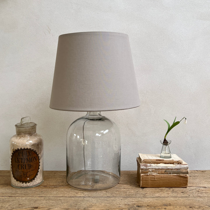 Clear Glass Table Lamp | Base only