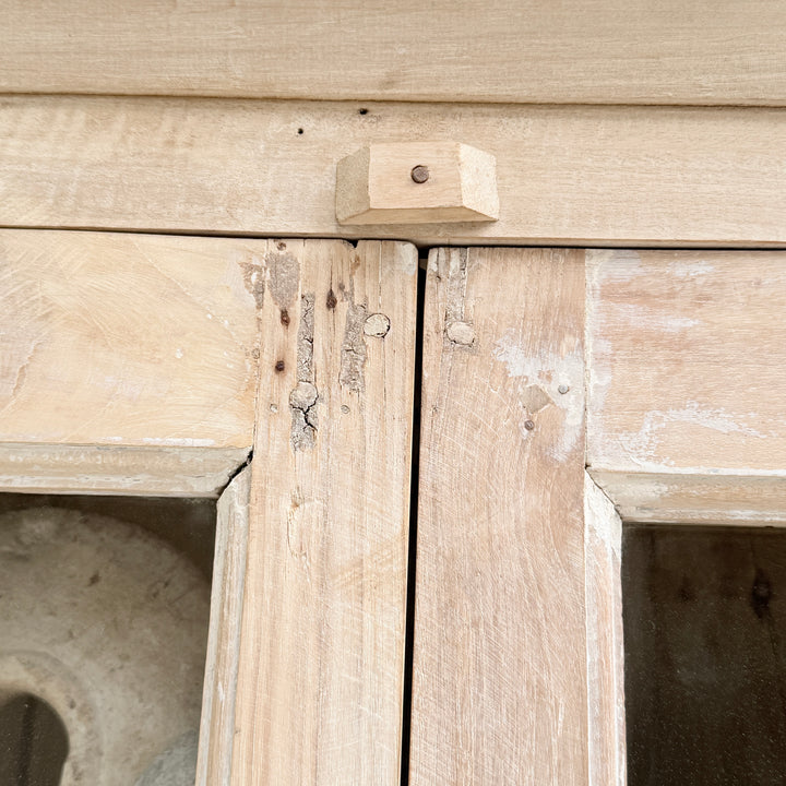 Reclaimed Whitewashed Glazed Cabinet | Solid Wood Dresser Willow