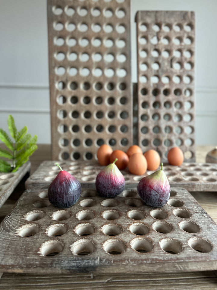 Rustic Antique Wooden Egg Tray