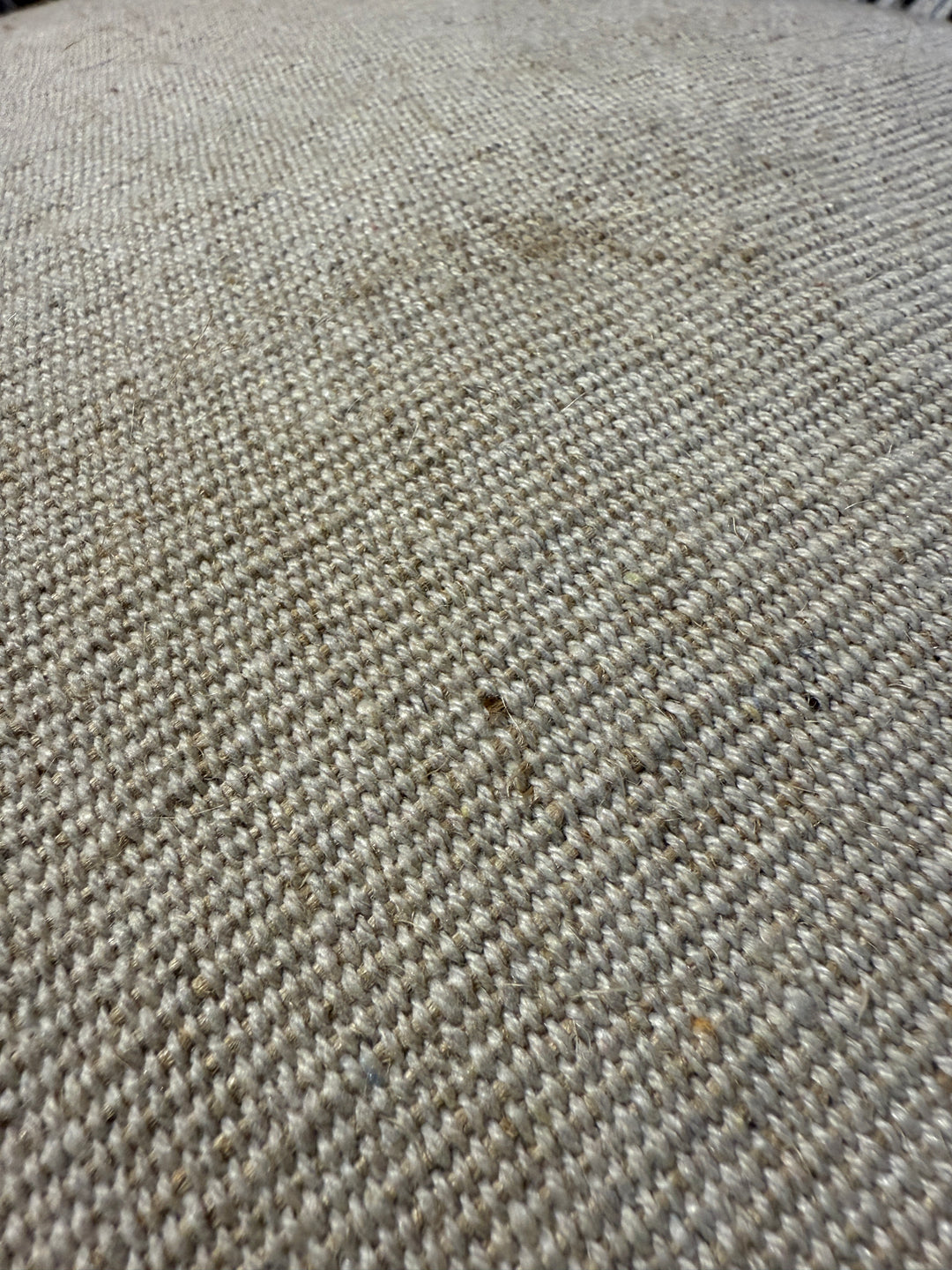 Neutral hand woven pouf | Afghanistan Collective