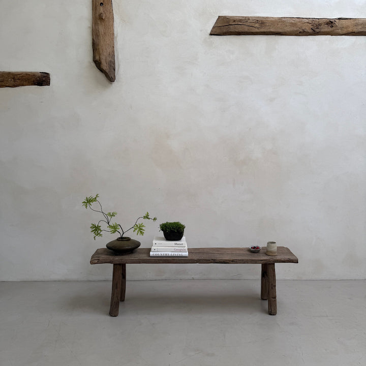 Antique Rustic Bench Caspar
