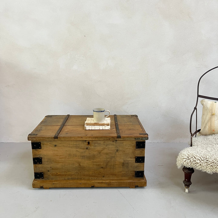 Antique Wooden Blanket Box | Hector