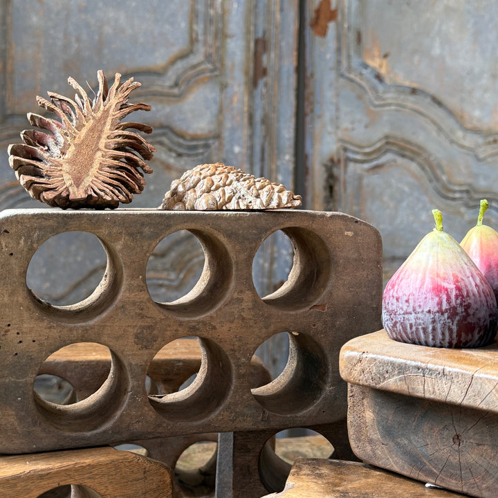 Antique Indonesian Teak Sugar Mould | Primitive Wooden Object