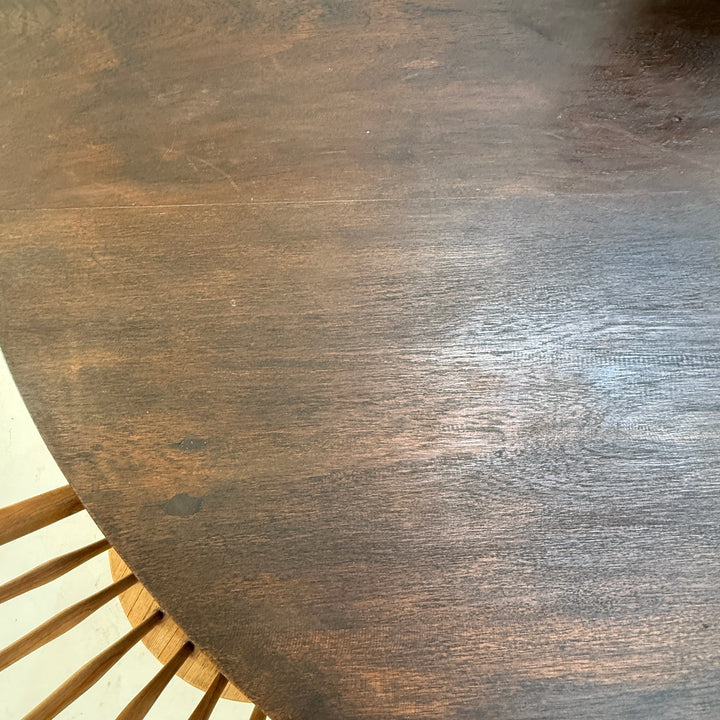 Large Antique Round Dining Table Margaret