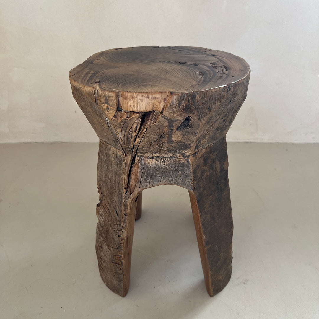 Tree Trunk Stool Side Table