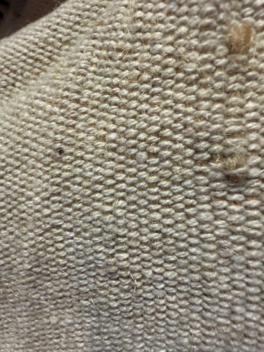 Neutral hand woven pouf | Afghanistan Collective